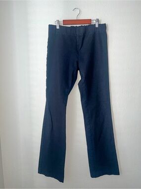 JOSEPH Black Stretch Flare Pants Made in France Size 44